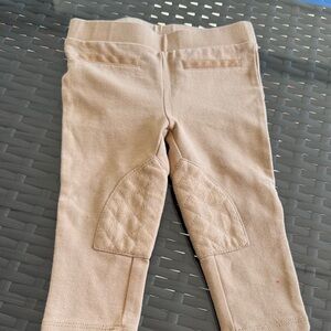 Janie and Jack Beige Kids Leggings with Patches